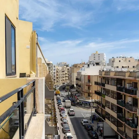 아파트 Two Bedroom - Bugibba - Center - Modern High Floor 세인트폴스베이